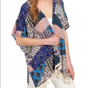 6/$25 Boho Tassel patchwork Kimono